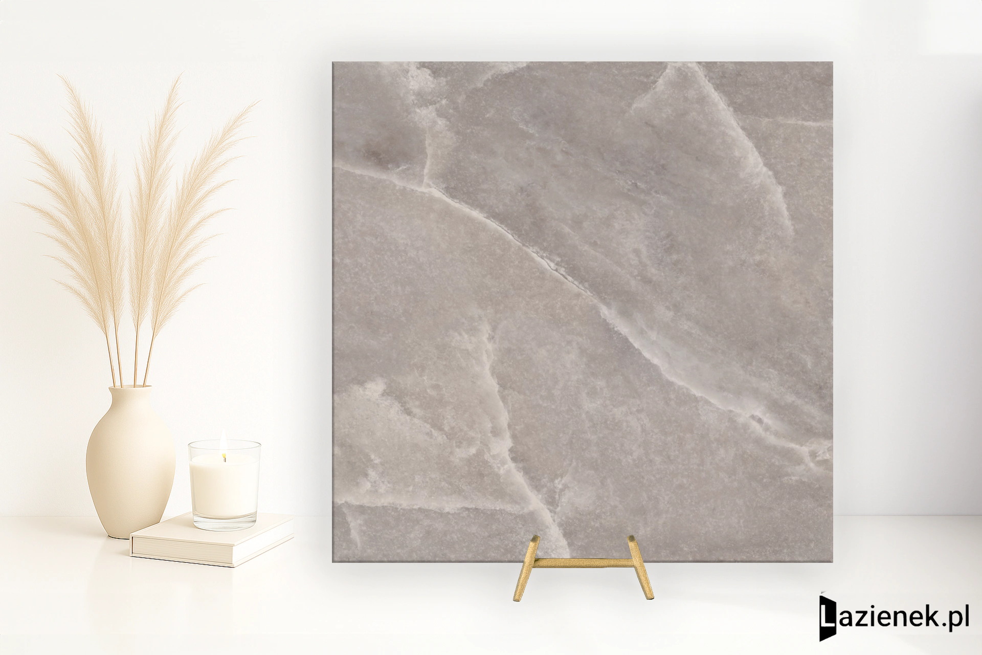 Casalgrande Padana Supreme Taupe błyszcząca 60x60 cm gr. 9 mm - płytka rektyfikowana/15950073